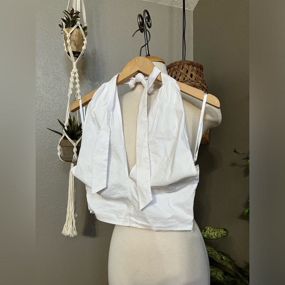 ☑️STAUD White Kai Camisole Sz 2 - Picture 8 of 12